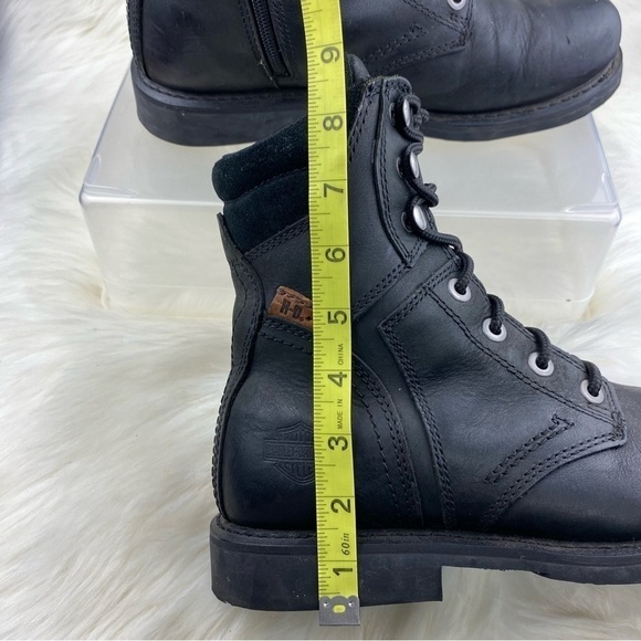 HARLY-DAVIDSON DARNEL SCHWARZ COMBAT-MOTOR - BIKERS BOOTS SIZE M7.5 - Picture 12 of 12